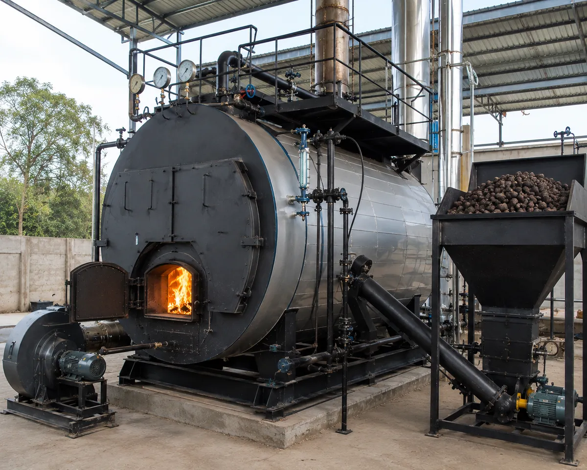 Briquettes Fired Boiler — view 1