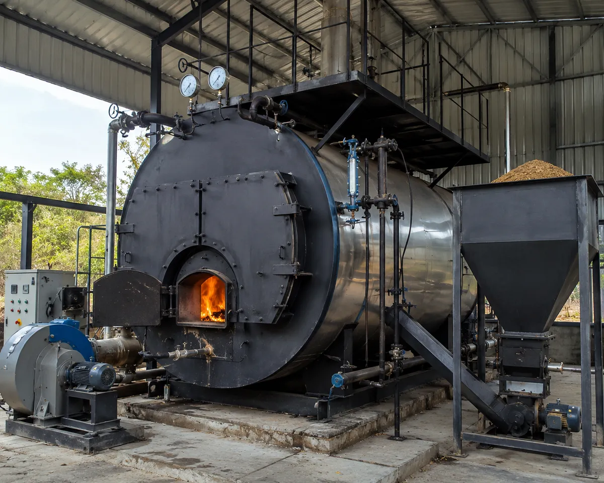 Husk Fired Boiler — view 1