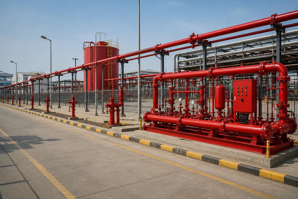 Fire Water Piping Network — view 1