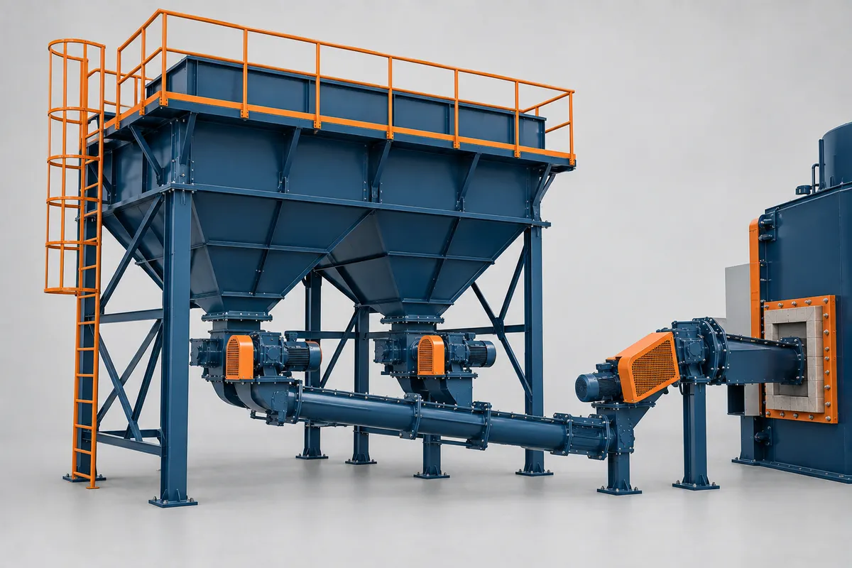 Boiler Fuel Feeding System — view 1